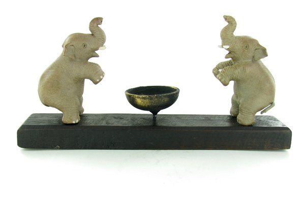 Elephant Pair Tea Candle Holder (1 of 1)