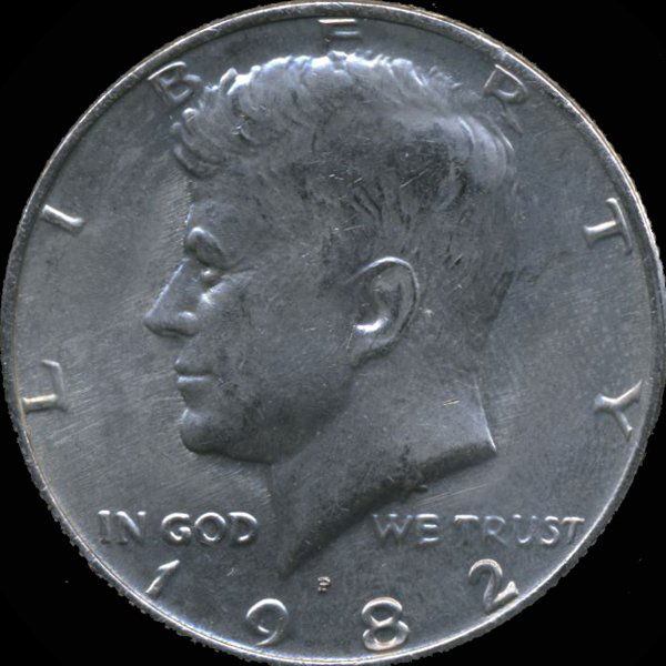 1985P Kennedy 50c GEM+ Unc NO FG ERROR (1 of 2)