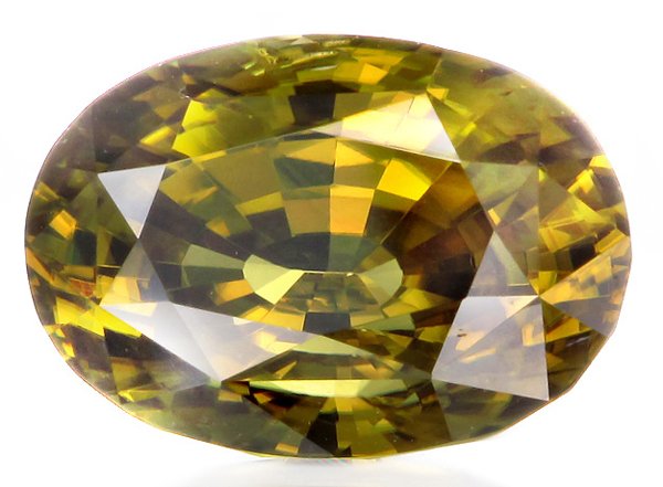 9.46ct Huge Yellow Green Zircon: Very clean piece, Well colored & cut; untreated!