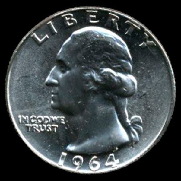 1964 Silver GW 25c Super GEM++ UNC (1 of 2)