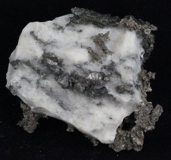 370ct RARE Natural Silver Crystal Cluster on Matrix (1 of 1)