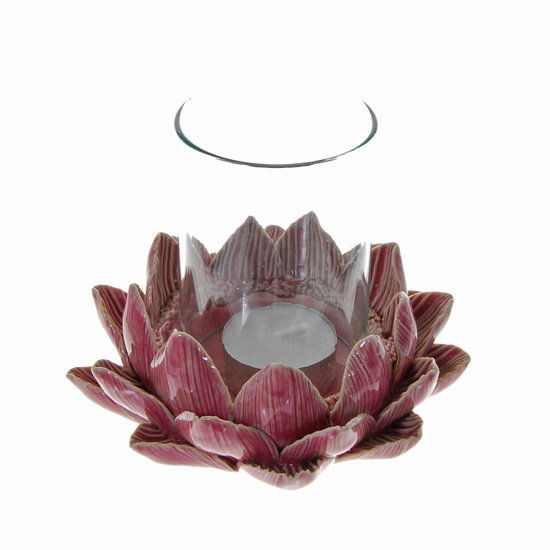 Handcrafted Ceramic Lotus Candle Holder (1 of 3)