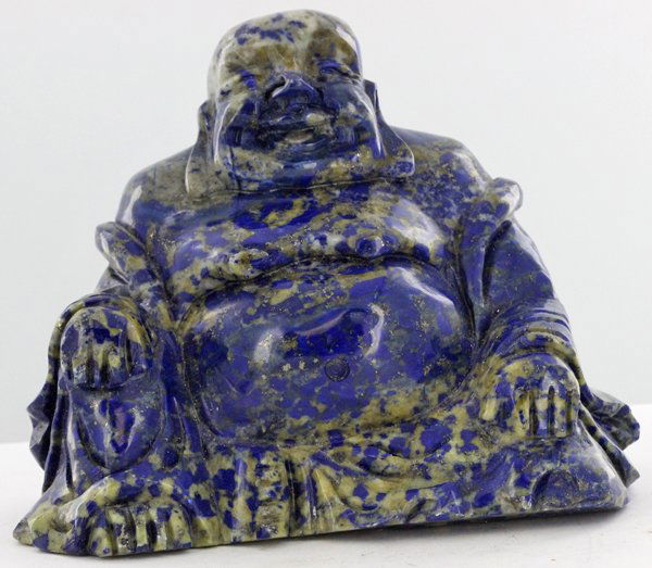 4200ct Handcarved Lapis Happy Buddha (1 of 1)