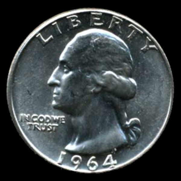 1964 Silver GW 25c Super GEM+ Unc (1 of 2)