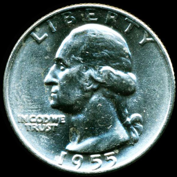 1955D Washington 25c CHOICE+ Unc (1 of 2)