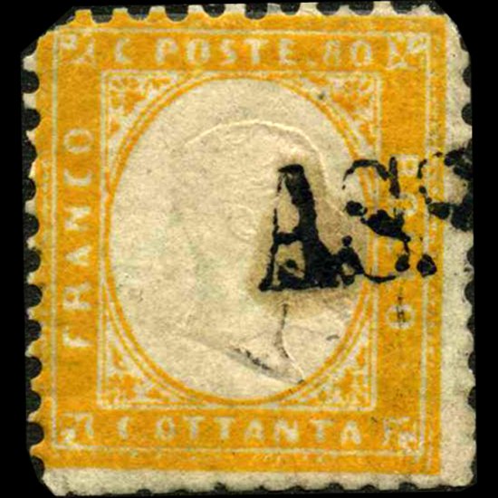 1862 Scarce Italy 80c Stamp (1 of 1)