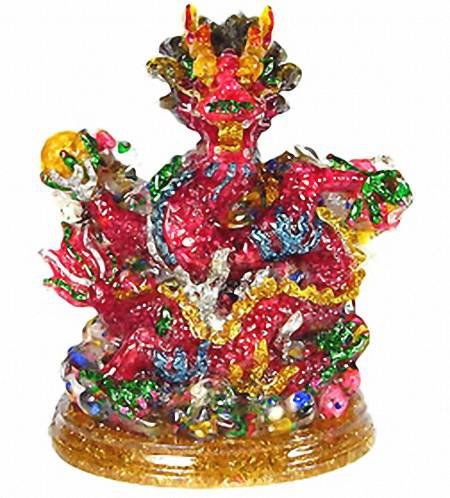 2,200.00ct. Sapphire & Topaz Dragon Figure Statue (1 of 2)