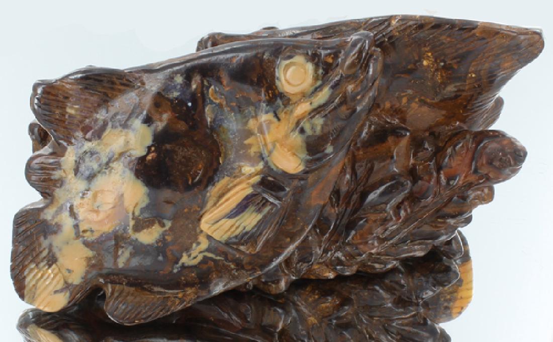 2230ct Natural Boulder Opal Carved Fish (1 of 2)