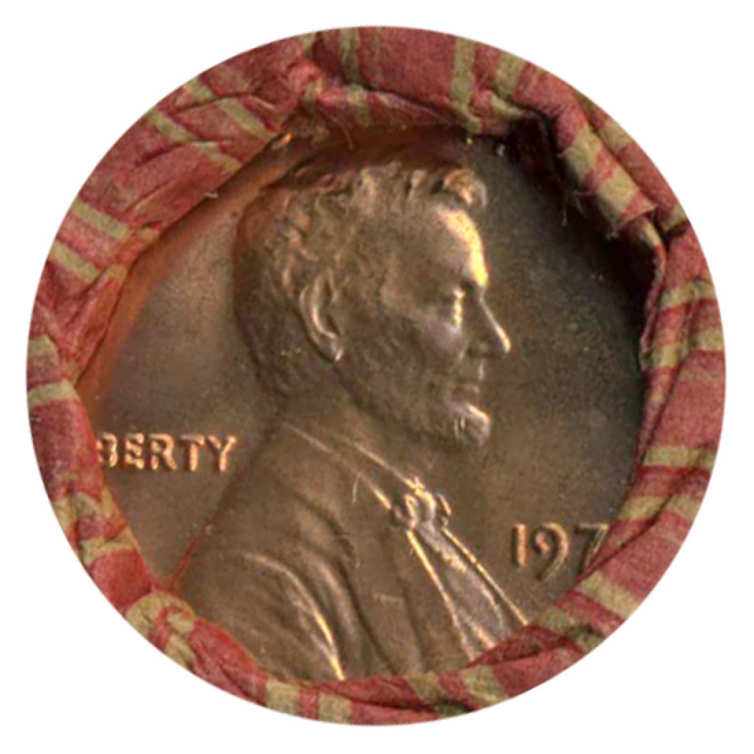 1975D Lincoln Cent Scarce Never Opened BU Roll (1 of 2)