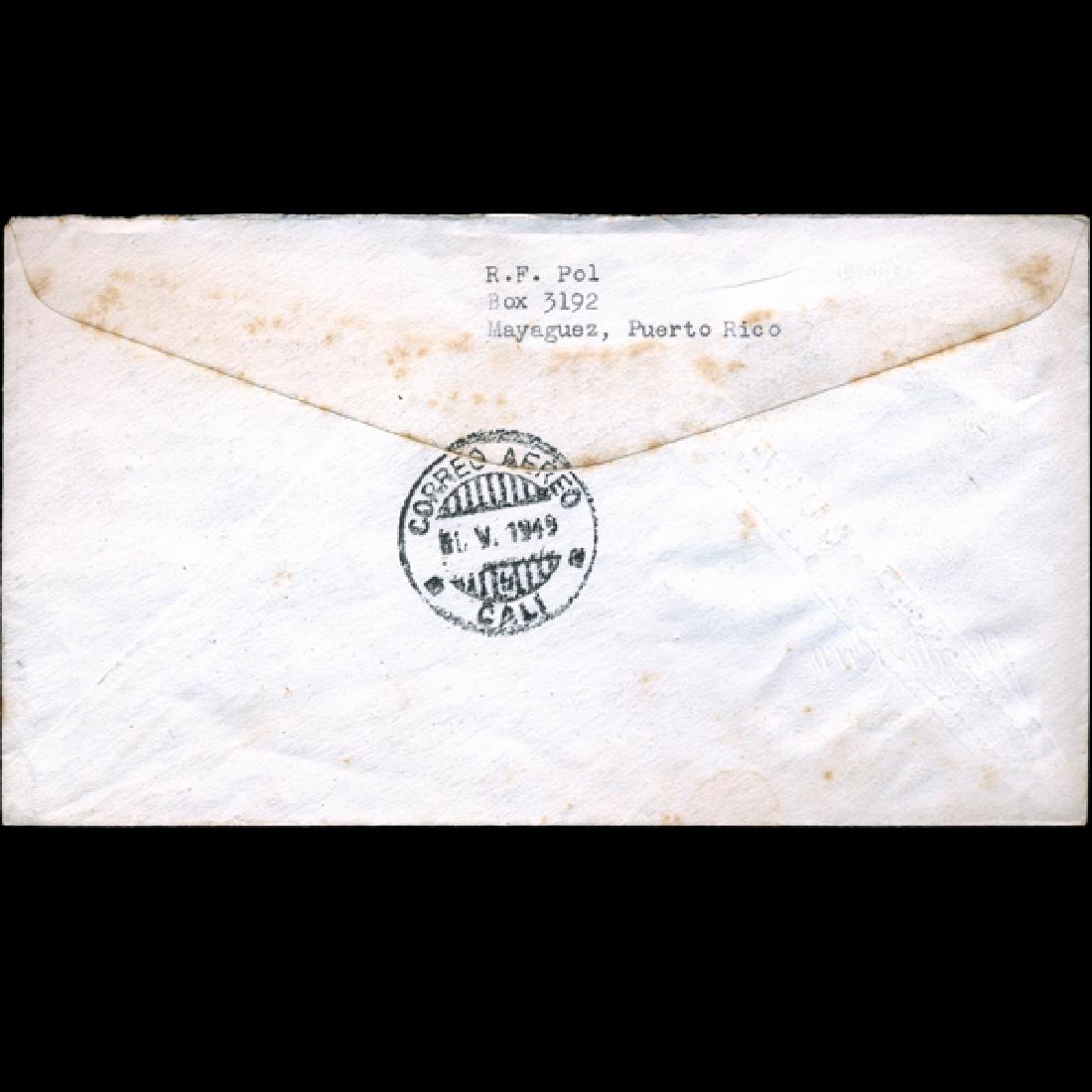 1949 US First Day 4 Block Airmail Postal Cover (1 of 1)
