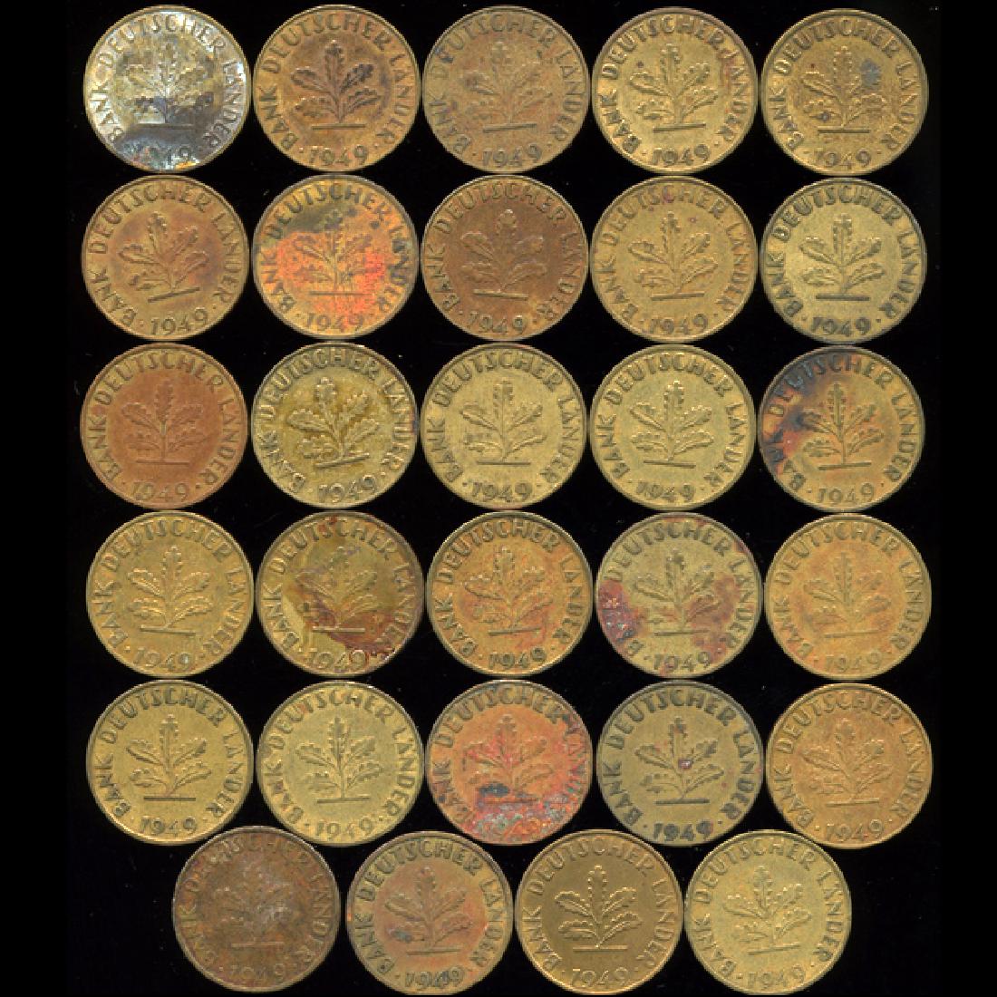 1949 Germany 10pf VF/AU 29Pcs (1 of 2)