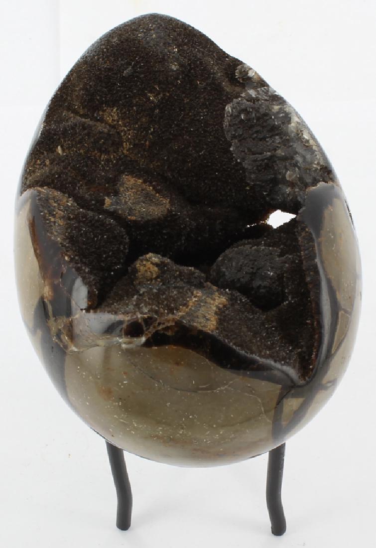 5120ct Crystalized Septarian Nodule on Stand (1 of 1)