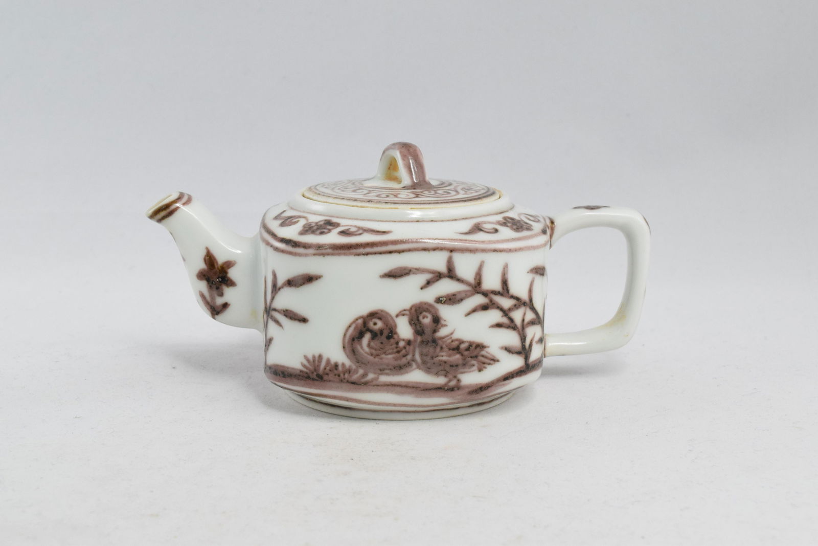 A Red in Glazed Porcelain Tea Pot (1 of 13)