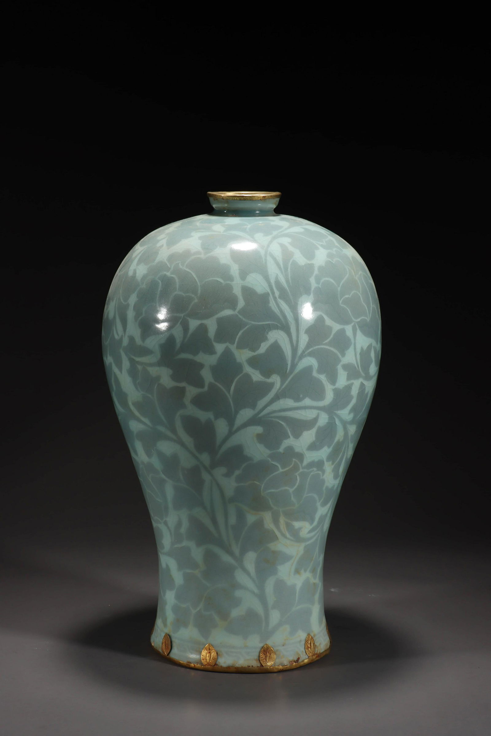 A Korea Grey Glazed Porcelain Plum Bottle (1 of 6)