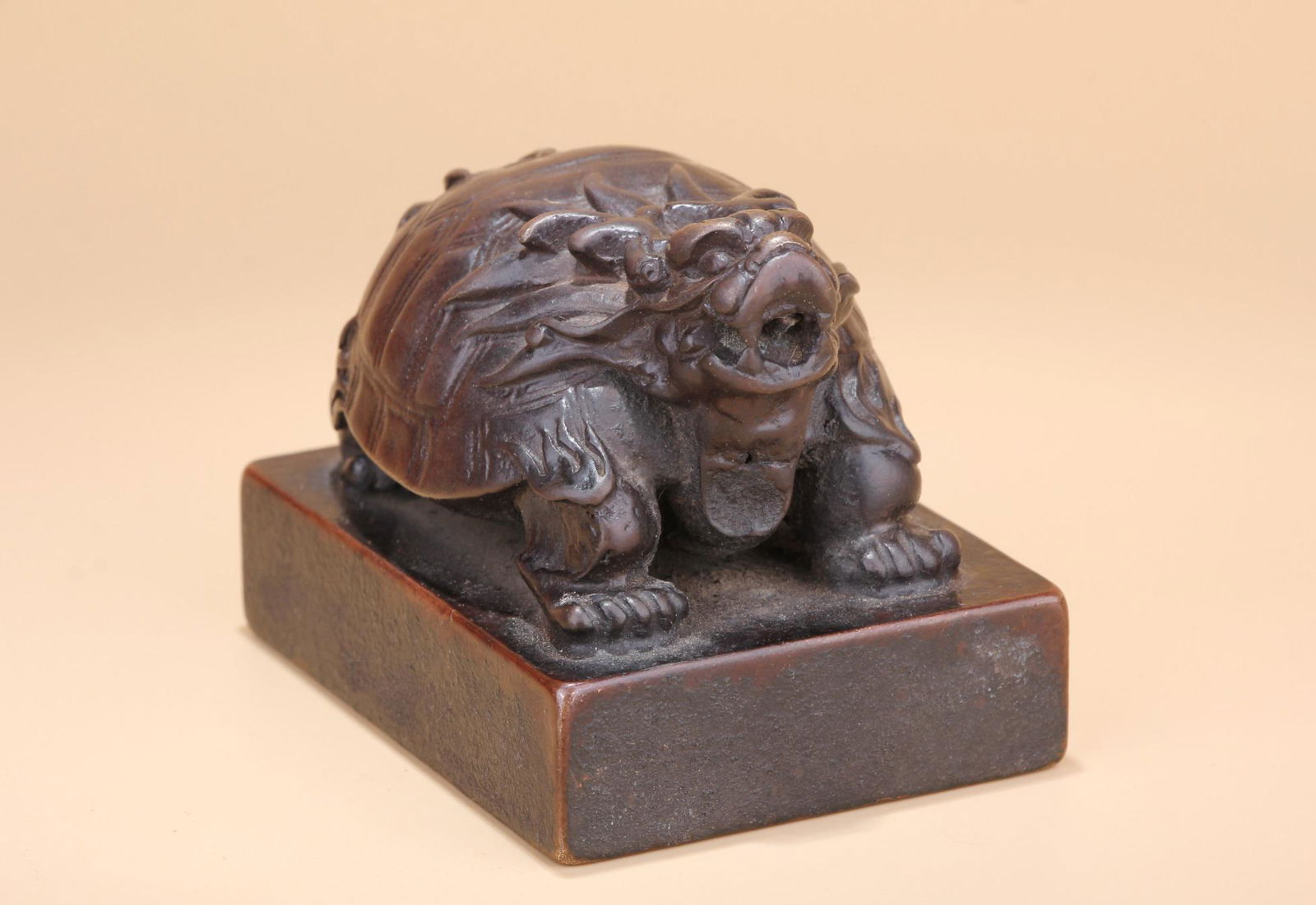 A Dragon Turtle Figure Bronze Seal (1 of 10)