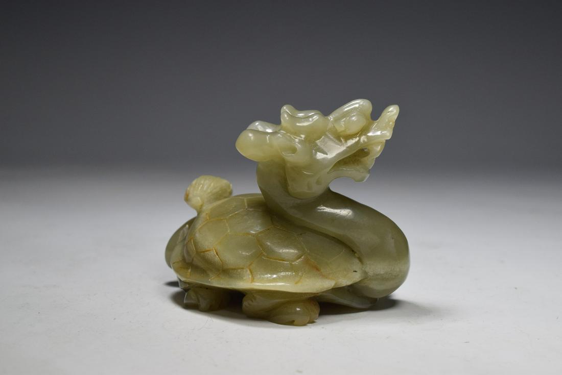 Jade Dragon Turtle Figure (1 of 6)