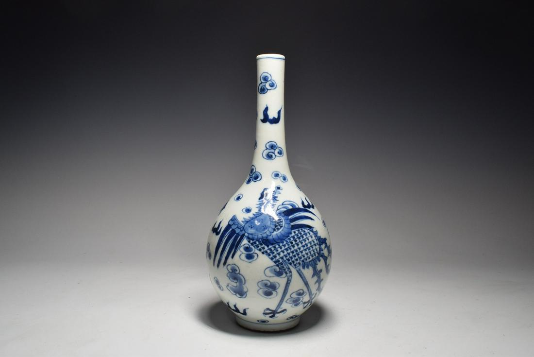 Blue and White Phoenix Pattern Porcelain Vase (1 of 8)