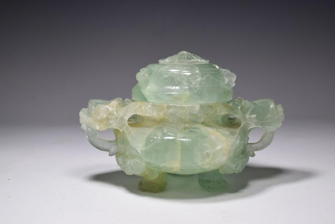 Green Crystal Incense Burner Ornament (1 of 9)