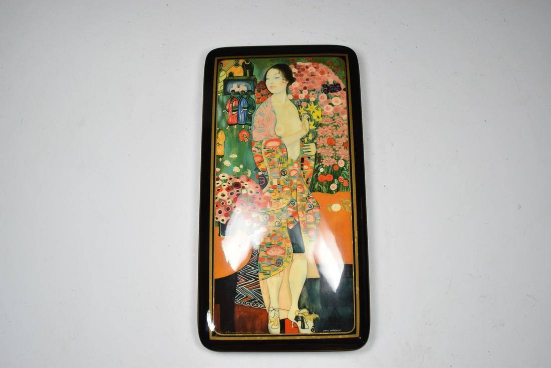 Hand Drawing Russia Style Beautiful Lady Lacquer Box (1 of 7)