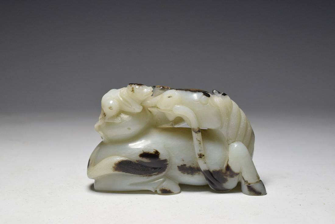 Jade Monkey on Horse Figure Ornament (1 of 11)
