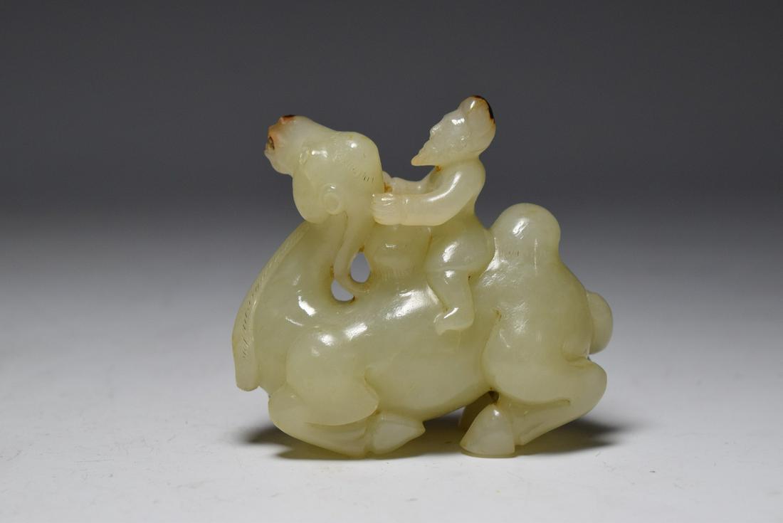 Jade Camel with Man Figure Ornament (1 of 6)