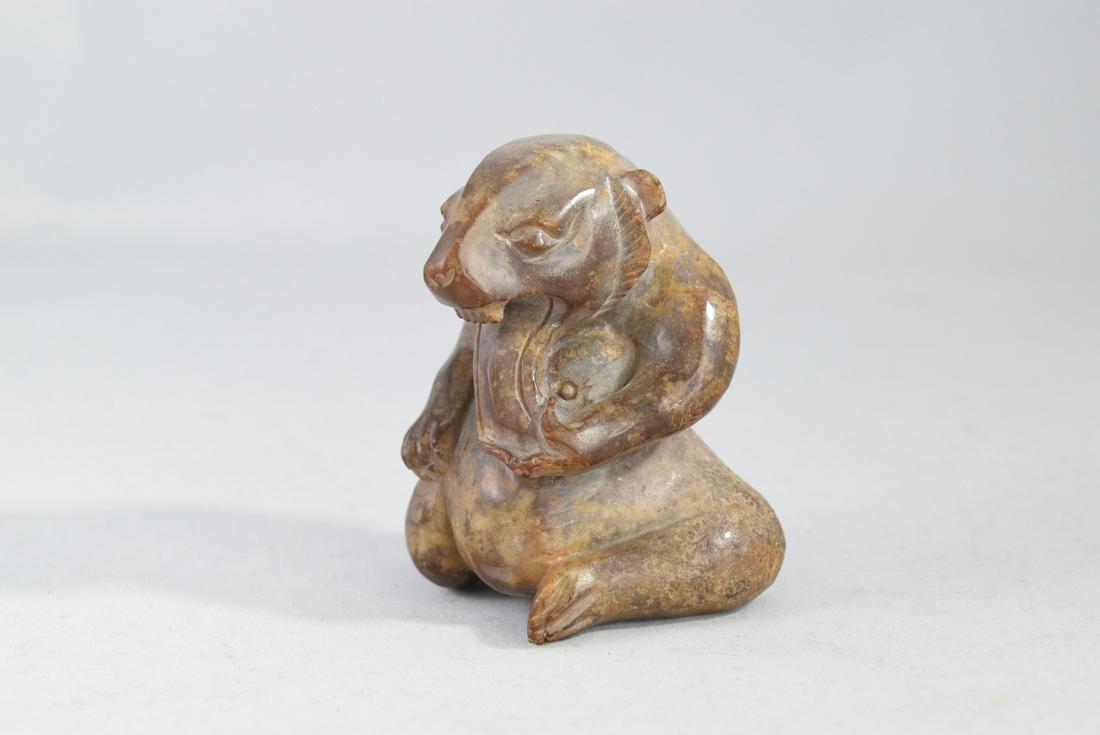 Jade Bear Figure Ornament (1 of 9)