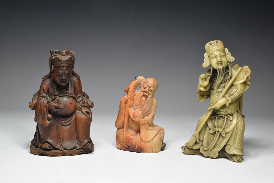 Group of Stone, Wood Character Ornament (1 of 8)