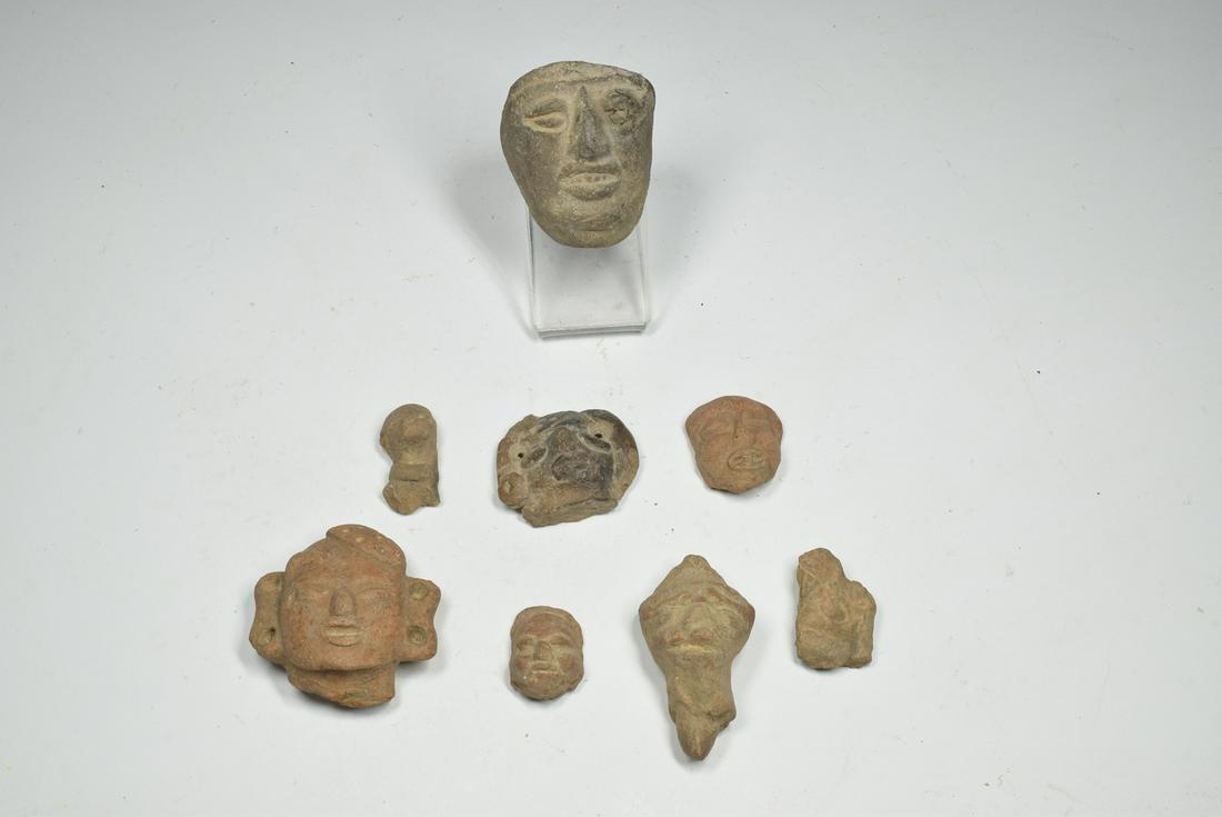 Group of Pottery Teotihuacan Heads (1 of 7)