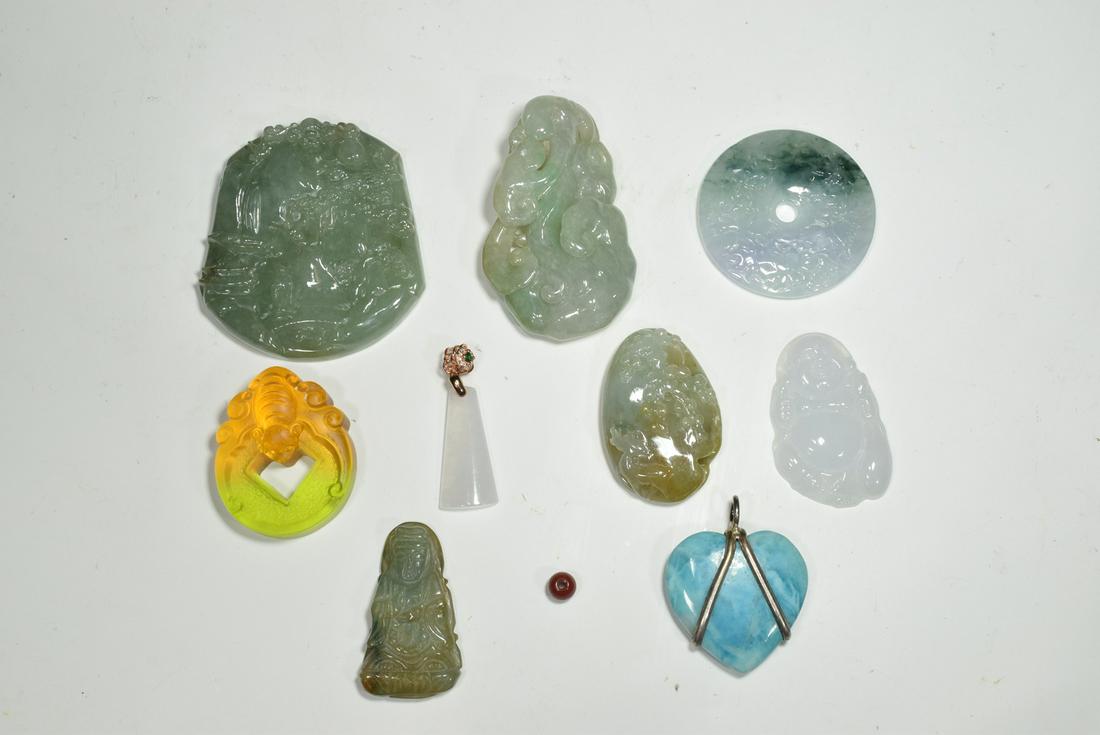 Group of Jadeite, Glass, Crystal Ornament (1 of 8)