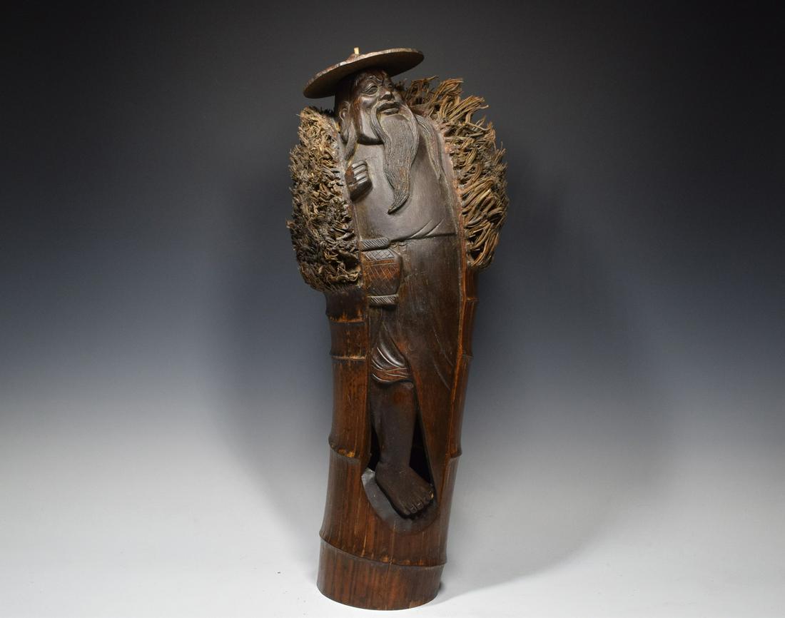 Bamboo Root Large Old Man Figure (1 of 11)