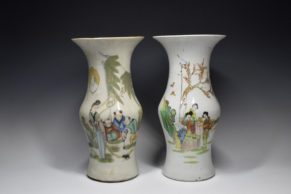 Pair of Drawing Character Porcelain Vase (1 of 11)