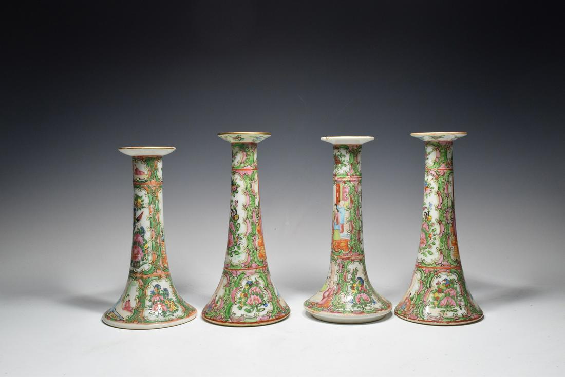 GuangCai Character Pattern Porcelain Candle Stick (1 of 8)