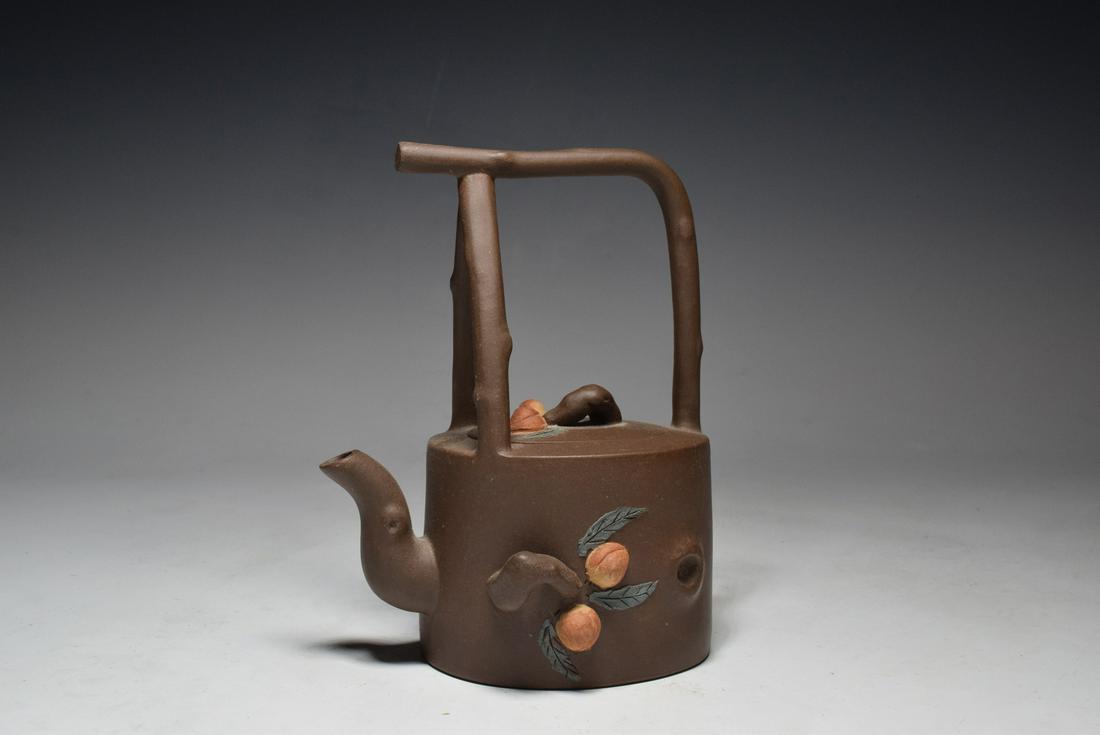 Chinese Purple Clay Tea Pot: Chinese Purple Clay Tea Pot(4.8 x 3.8 x 2.5 inches)