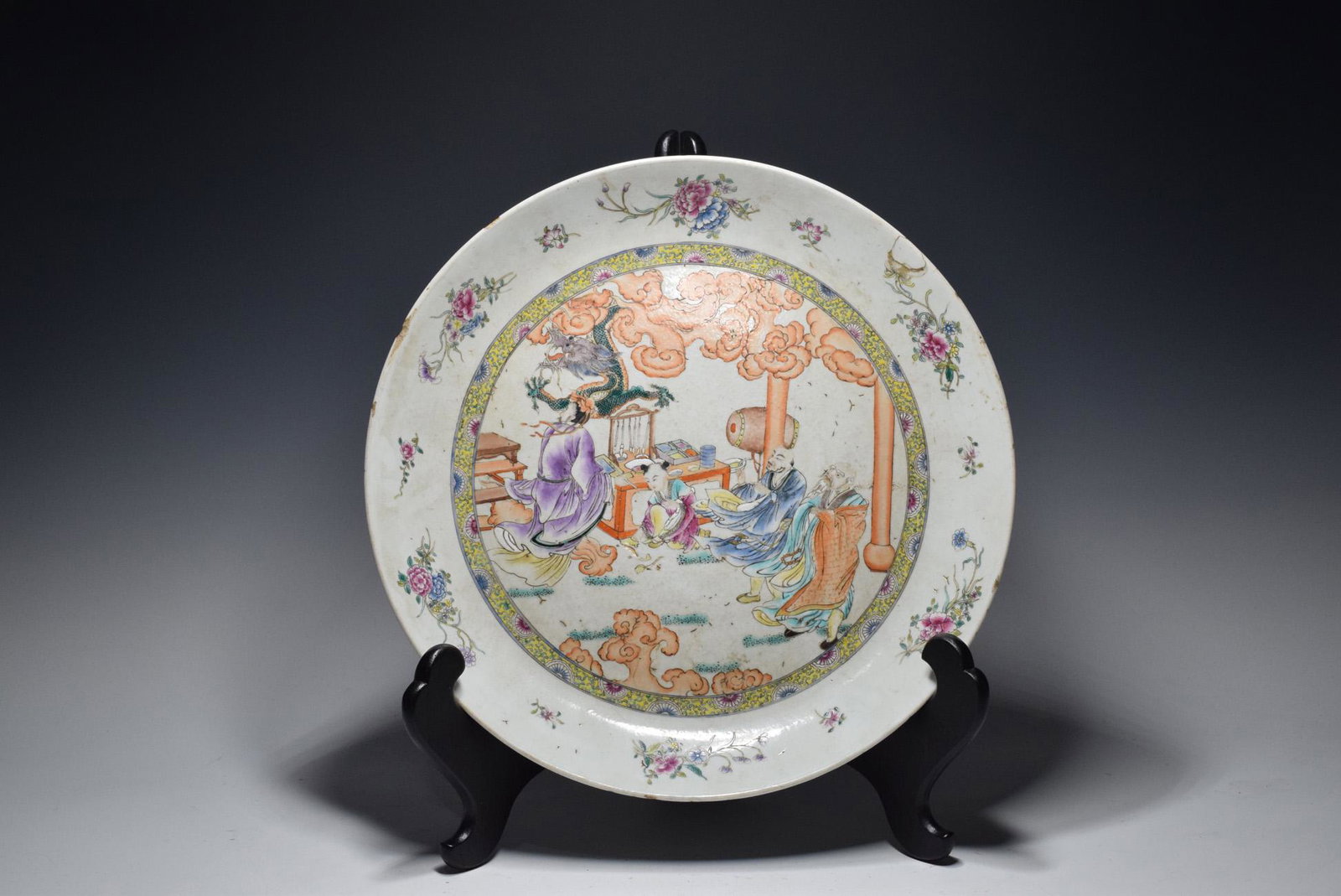 Chinese Character Pattern Porcelain Plate (1 of 10)