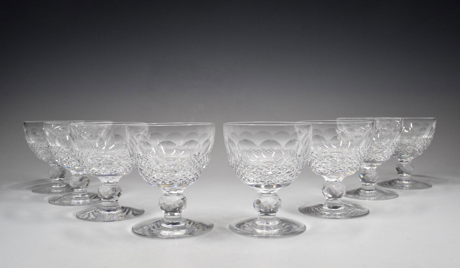 Waterford Set Of 8 Colleen Short Stem Cut Crystal Liquor Cocktail Glasses (1 of 7)