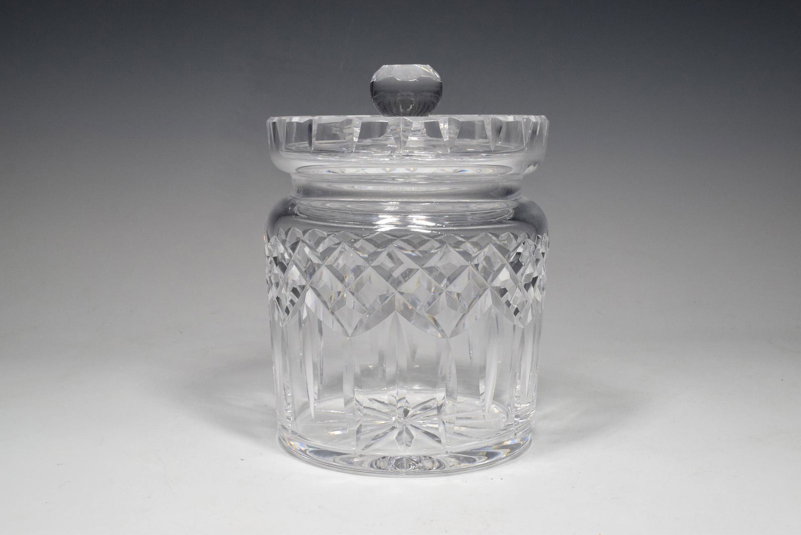 Waterford Crystal Biscuit Barrel Jar With Lid In Vintage Lismore Pattern (1 of 7)