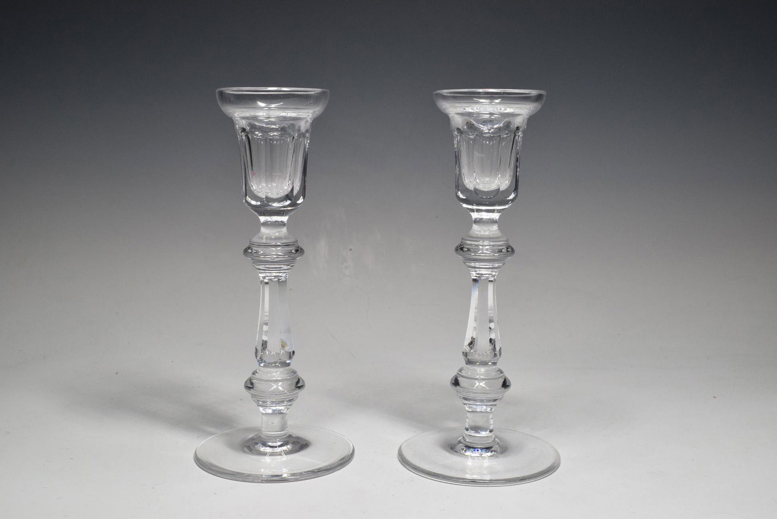 Waterford 1960s Pair Of Crystal Light Candlestick 8 1/8" (1 of 8)