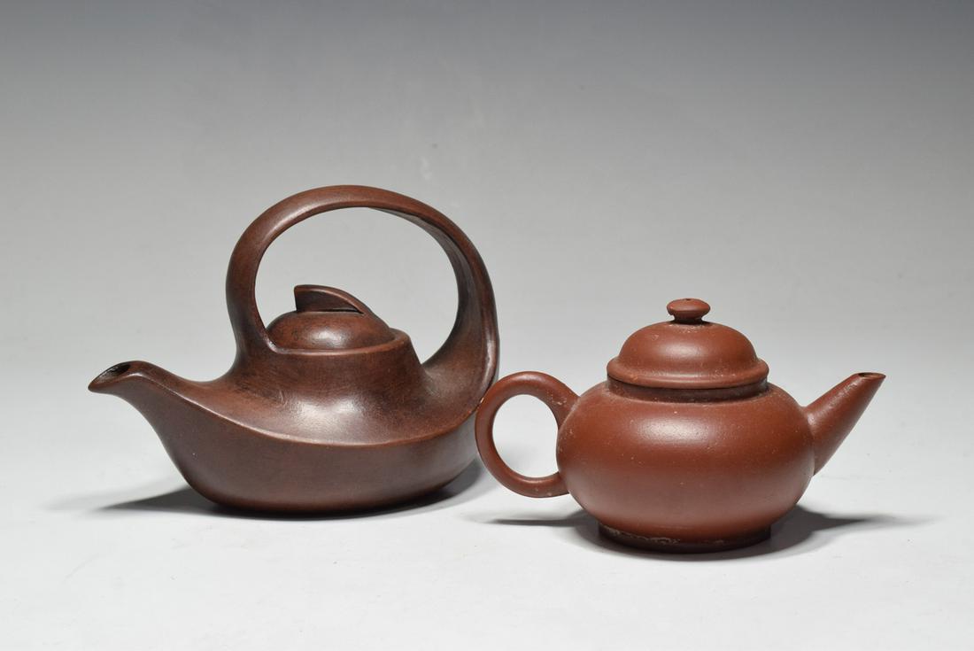 Two Purple Clay Tea Pot (1 of 8)