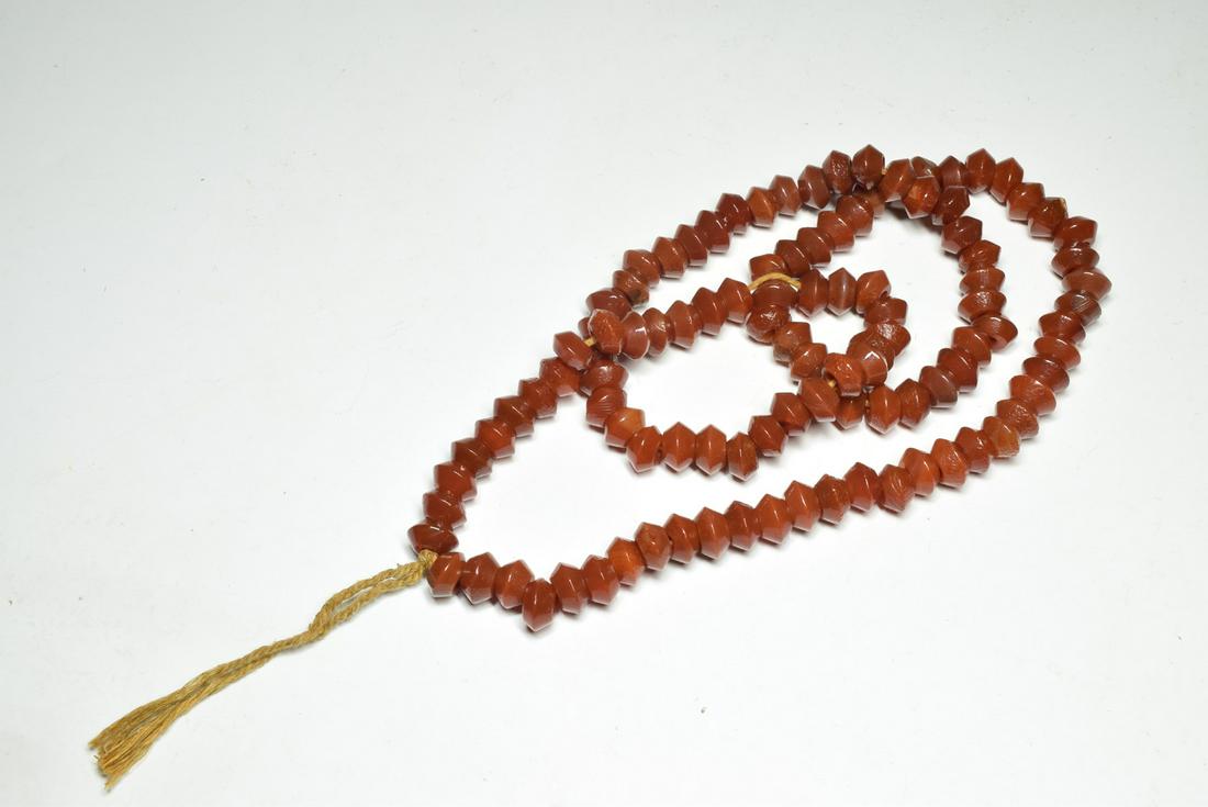 Red Agate Bead Necklace (1 of 6)