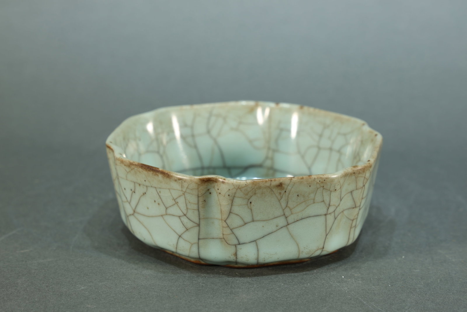 Grey Glazed Porcelain Washer: Grey Glazed Porcelain Washer (4.5 x 1.75 Inches )