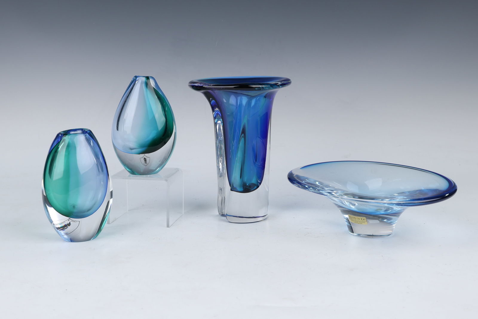 Group Collection Of 4 Kosta Boda Gullskruf Art Glass DÃ©cor Signed (1 of 10)