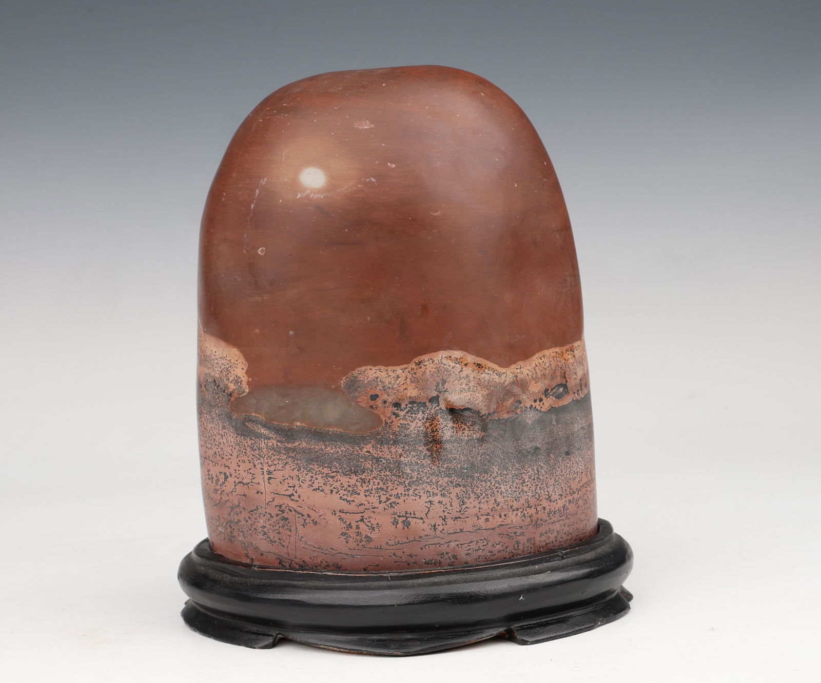 Red Oval Shape Stone Display Ornament (1 of 5)