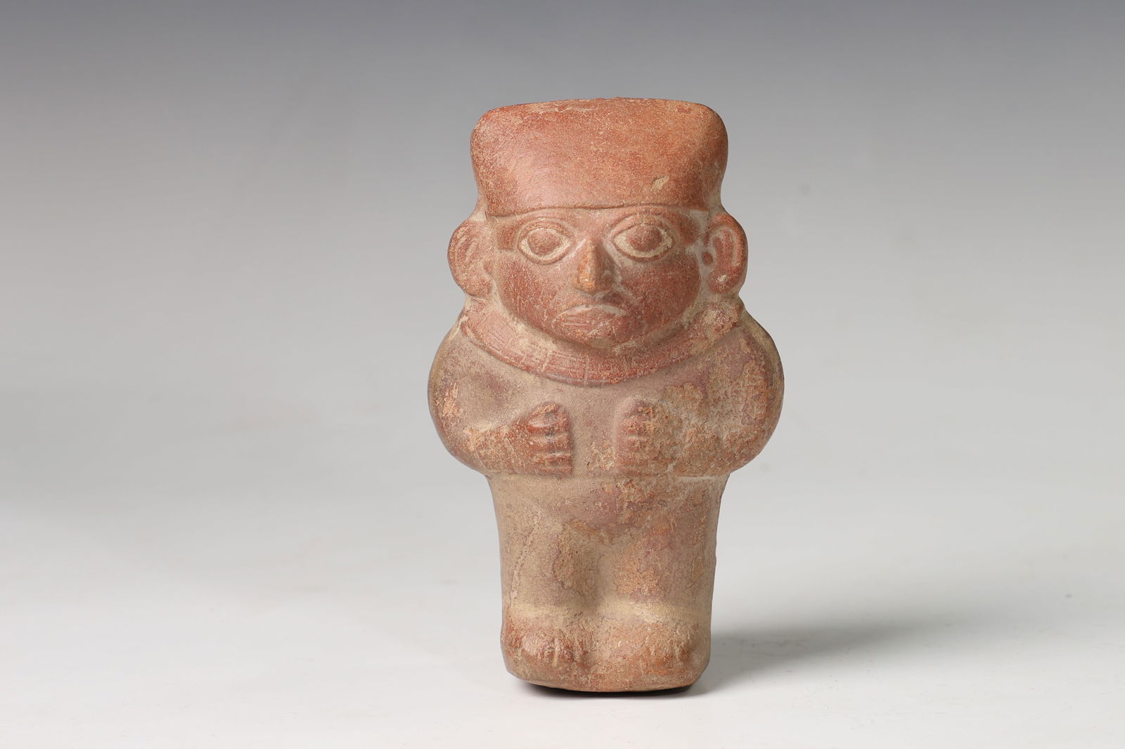 Pre-Columbian Pottery Moche Standing Figure (1 of 6)