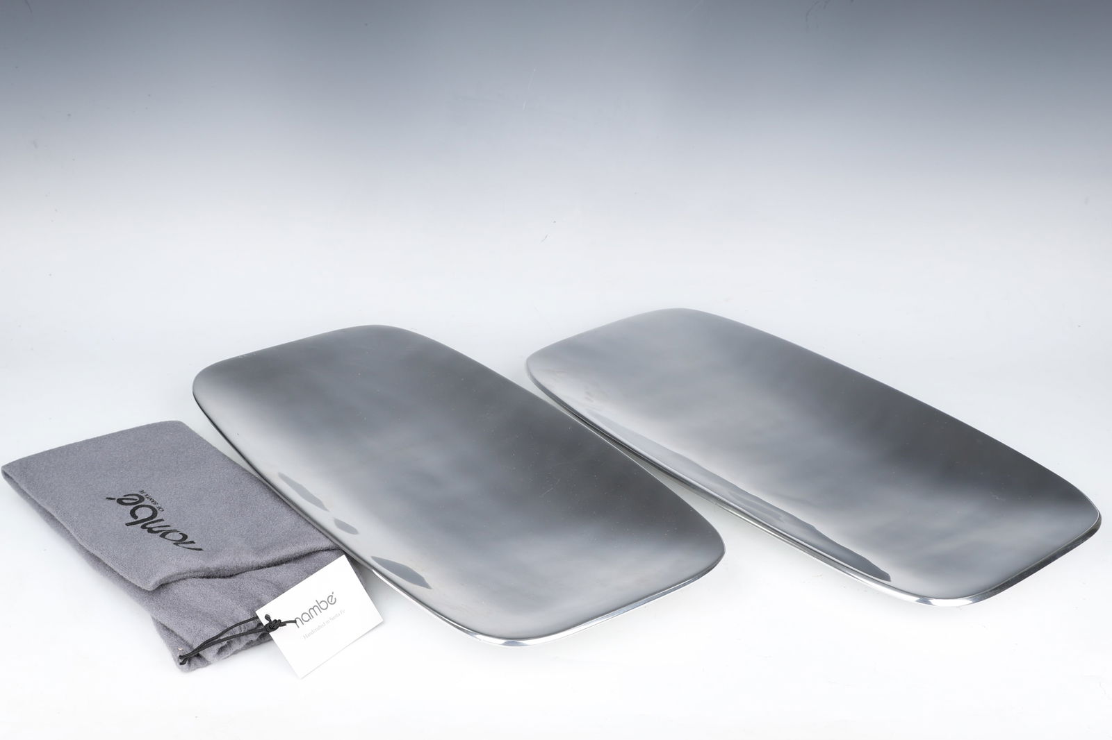 Pair Of Nambe Aluminum Serving Tray #511 (1 of 9)