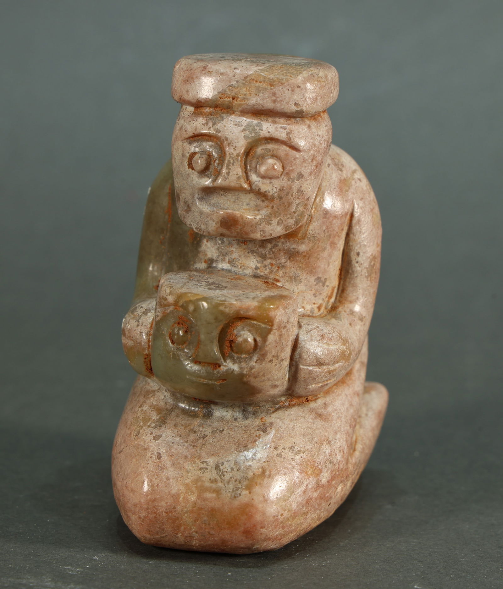 Jade Kneeling Man Figure (1 of 5)
