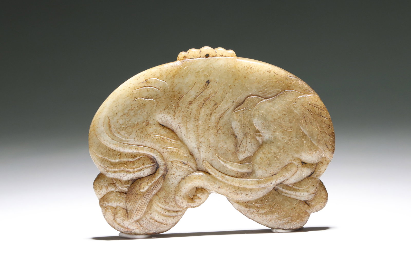 Jade Elephant Flake Ornament (1 of 6)