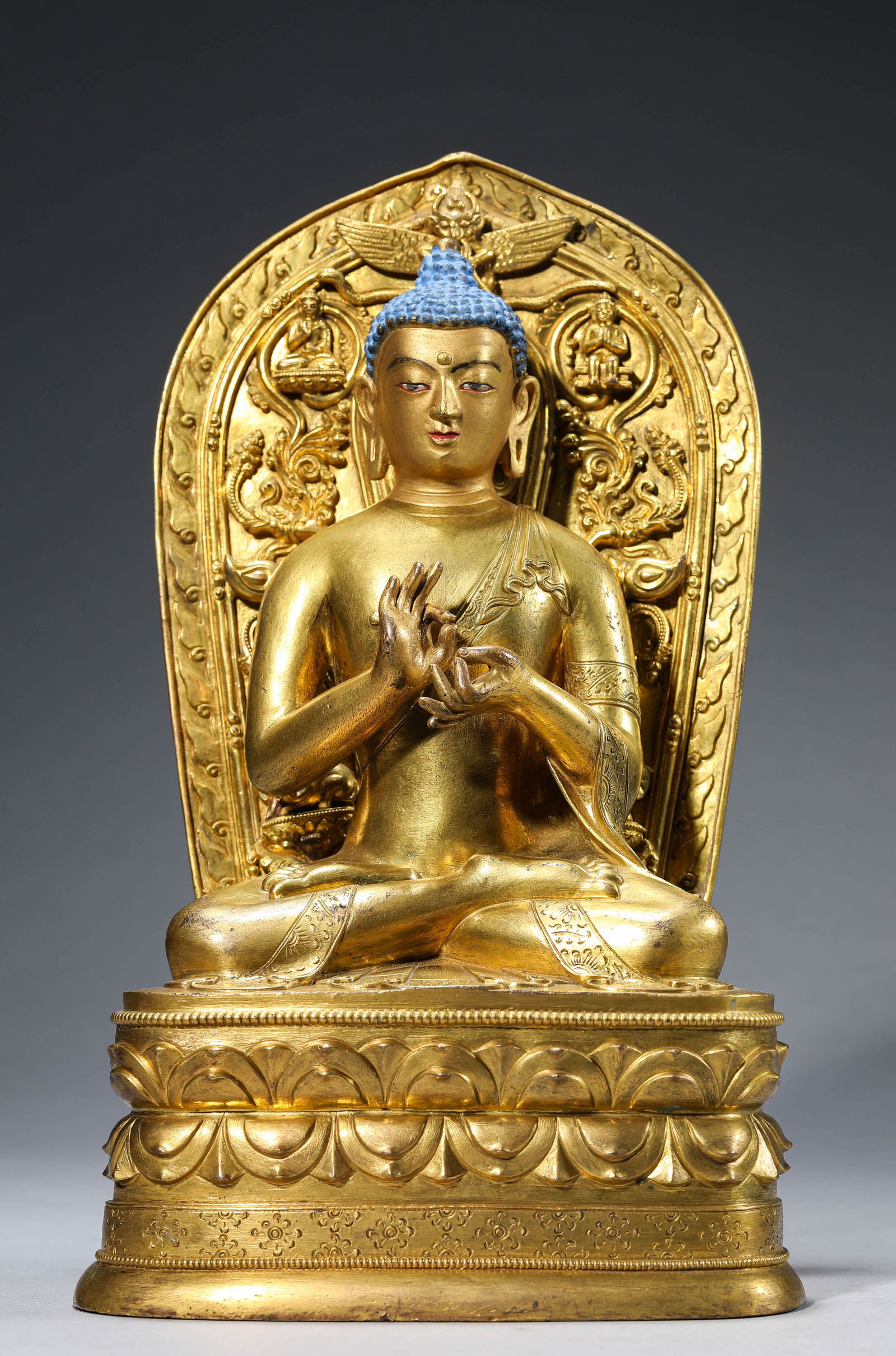 Gilt Bronze Sakyamuni Figure (1 of 6)