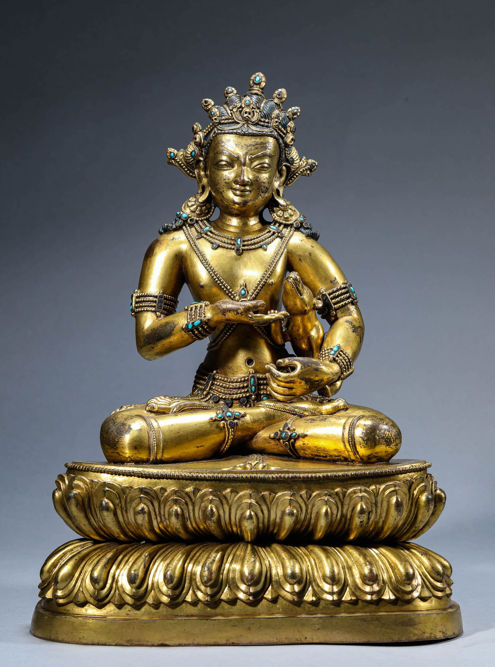 Gilt Bronze Yellow Jambala Figure (1 of 11)