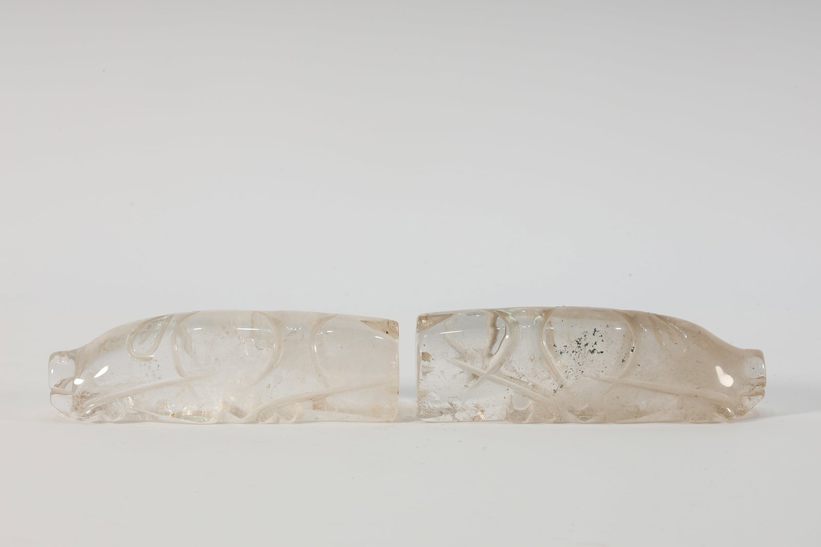 Pair of Crystal Pig Shape Ornament (1 of 5)