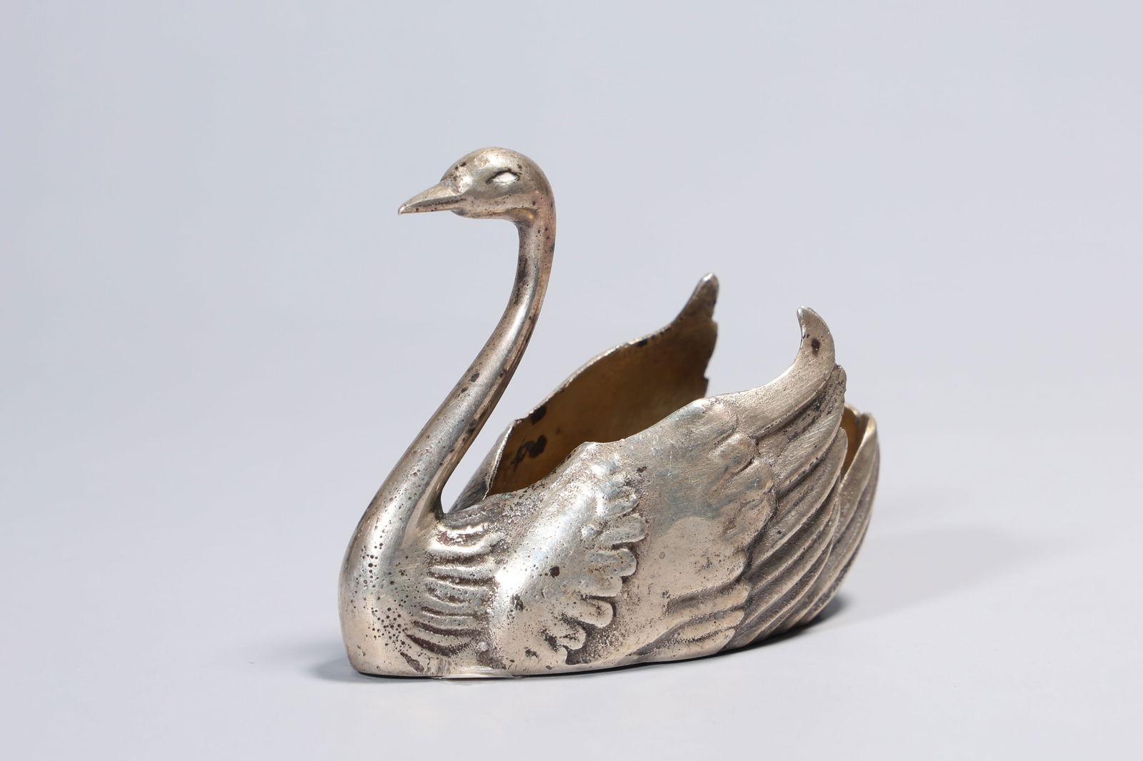 Silver 800 Vintage Swan Salt Pin Cushion (1 of 6)